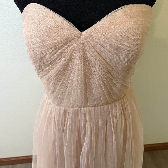Jenny Yoo Collection Maia Convertible Strapless Tulle Dress Blush Size 14 - Picture 5 of 12